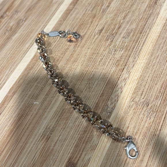 Gold Swarovski Crystals Bracelet new - Picture 5 of 6